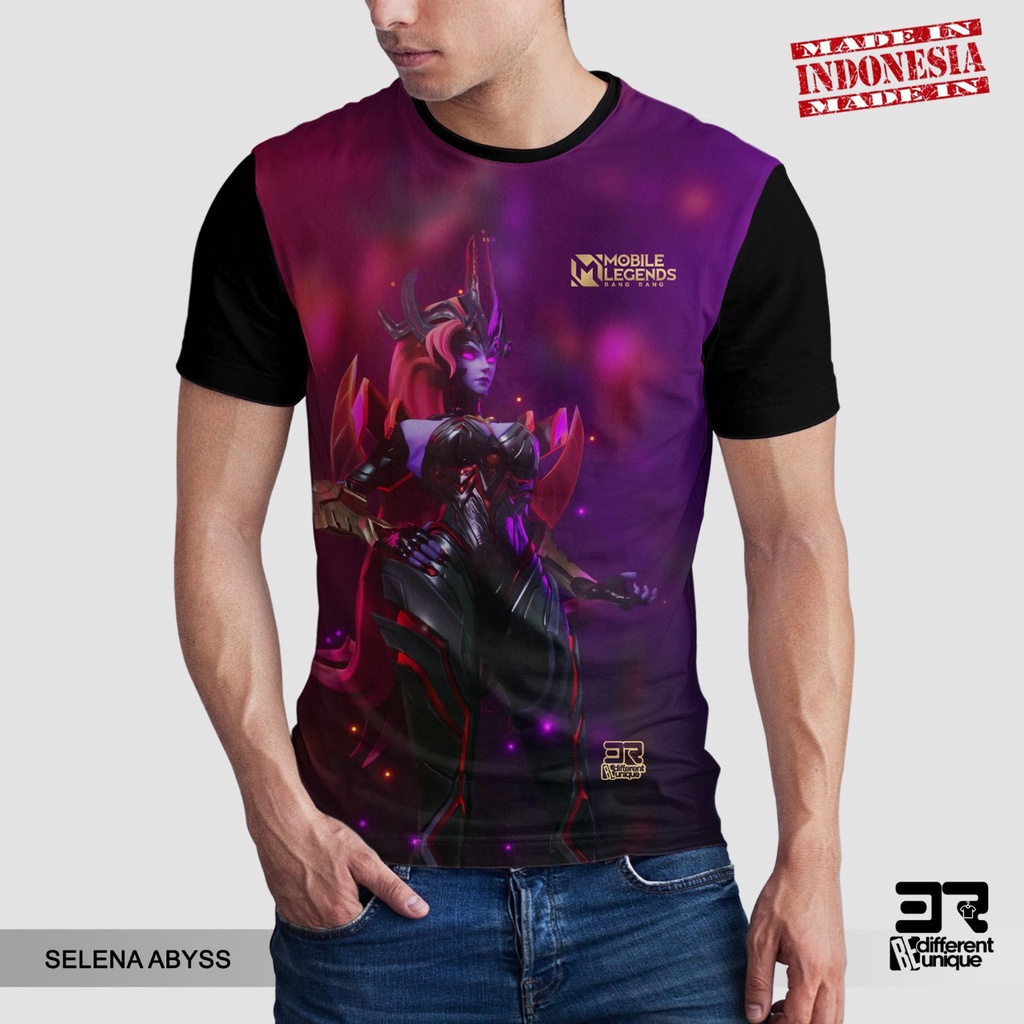 [ COD ] KAOS PRINTING GAMBAR GAME MOBILE LEGEND SELENA ABYSS  - BAJU DISTRO ORIGINAL GAMBAR MOBILE L