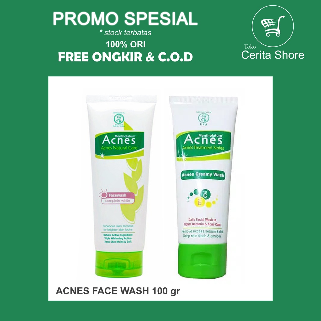 acnes/ acnes creamy wash/ acnes facial wash/ acnes cuci muka