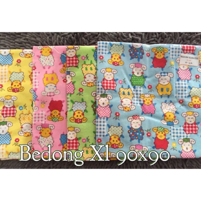 Bedong bayi uk 90x90 kahatex terlaris termurah
