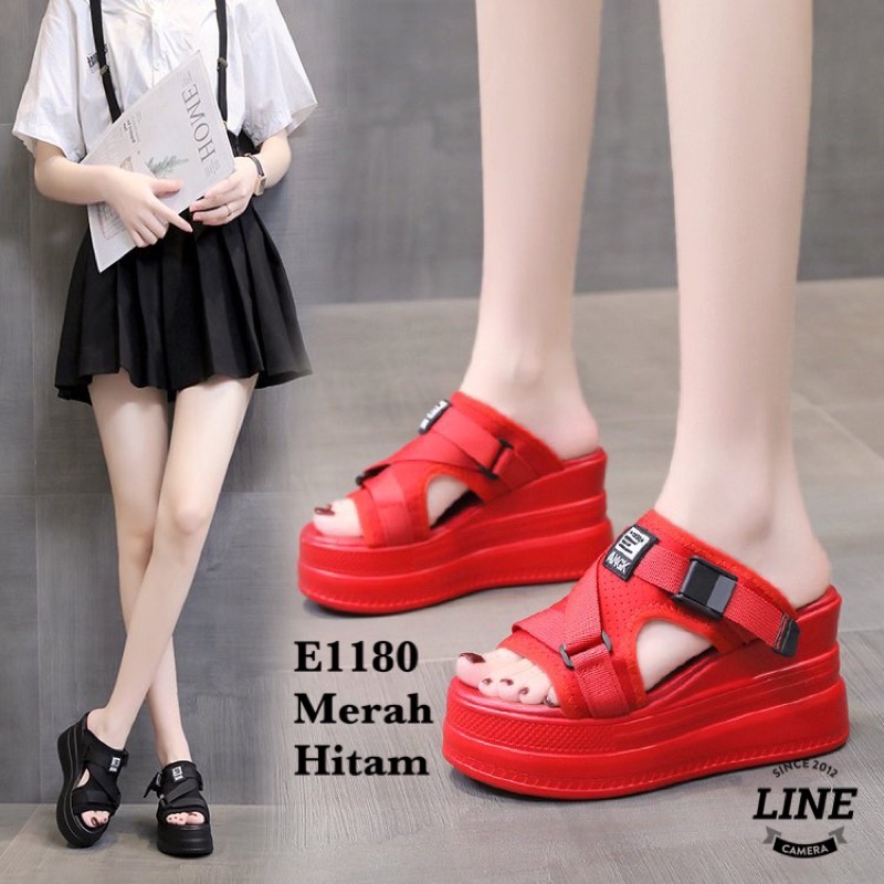 WEDGES WANITA IMPOR FASHION KOREA E1180