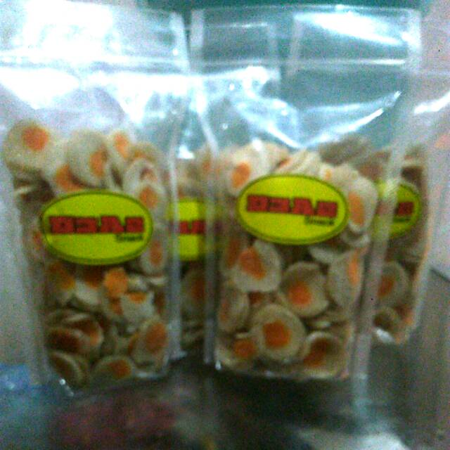 

Kerupuk telor asin netto 200gram