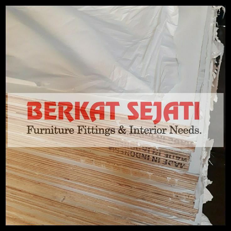 Plywood Multiplek Triplek Melamin 9Mm 1 Muka Putih Doff Melaminto 9