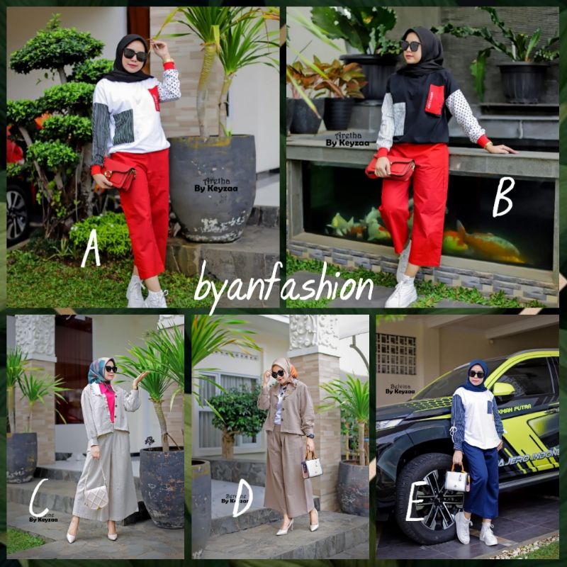 ARETA SET BY KEYZAA/BELVINA SET NY KEYZAA/BERDINE SET BY KEYZAA/STELAN KEYZAA ORI