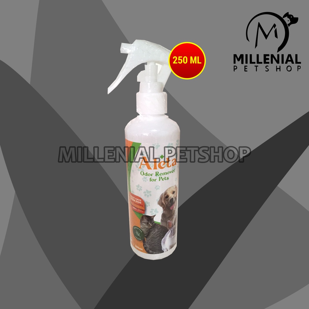 Aleta Pet Odor Remove Penghilang Bau Pipis Kandang Kucing Anjing 250ML