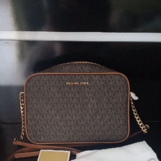 MK Camera Bag Signature Brown Authentic Preloved