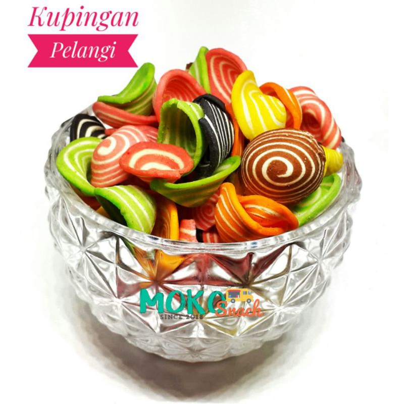

snack cemilan kiloan kuping gajah | kupingan pelangi 250gr