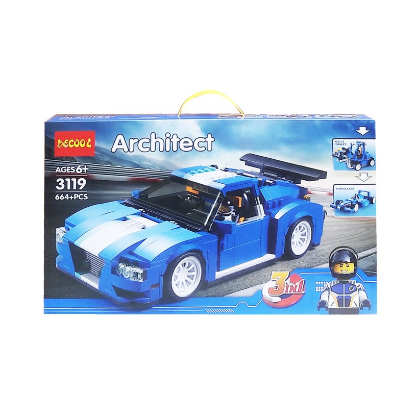 MAINAN BLOCK - DECOOL ARCHITECT 664PCS - 3119 - 6TAHUN+
