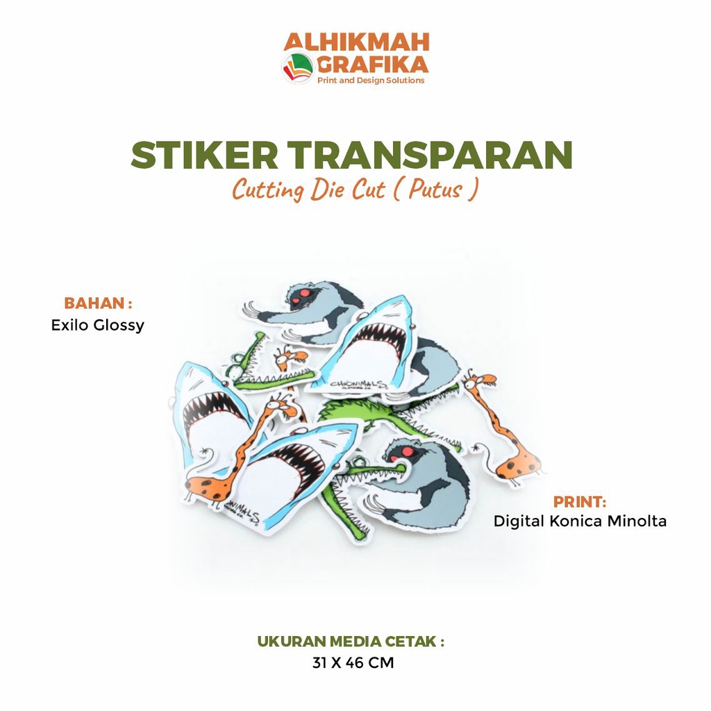 

Stiker Label Kemasan Produk Bahan Stiker Bening/Transparan Die Cut. Stiker Murah Makassar