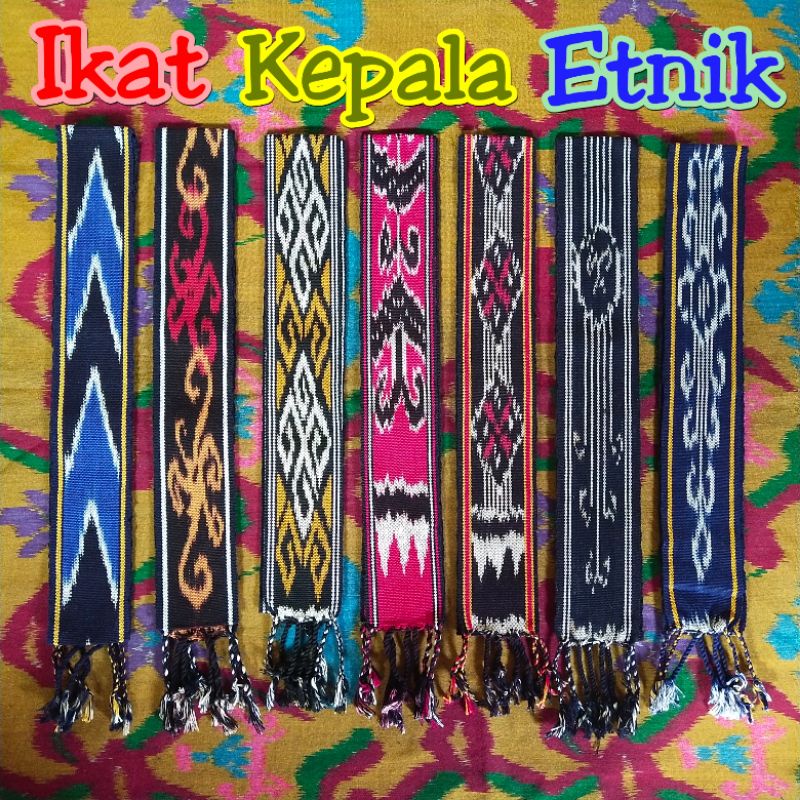 Ikat Kepala Etnik Dayak Kalimantan, kain tenun