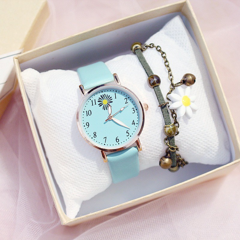 ✅Grosir Jam Senen - Jam Tangan Wanita Bunga Daisy Analog Quartz Korean Watch Analog Fashion Wanita