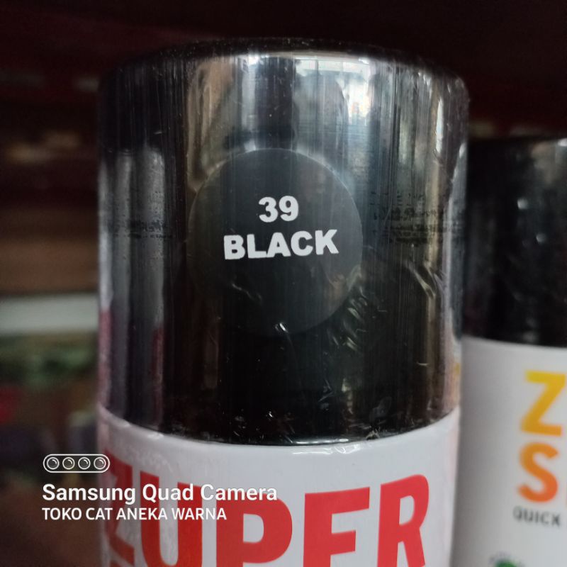 cat semprot 300cc black gloss hitam mengkilap zupwr spray produk dari rj london spray paint pilox pilok pylox