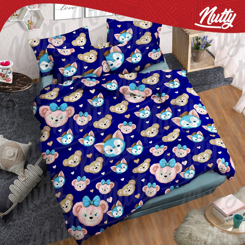 SEPREI KATUN LOKAL 90X200 T20 KARAKTER MICKEY MINNIE GAJAH PANDA FROG ABSTRAK NUTTY M