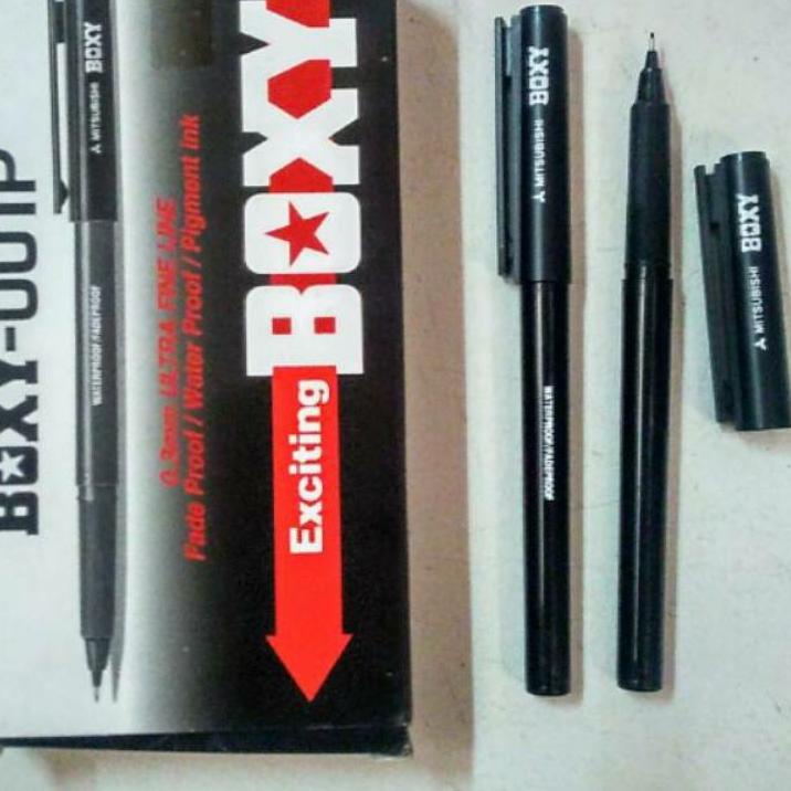 

Flash Sale Boxy 001 black tertera selusin isi 12 pcs