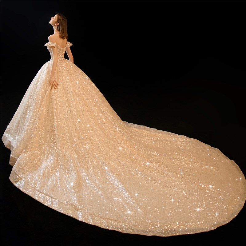 ▽☽☫[Ode to Xingyue] Langit berbintang master gaun pengantin 2021 pengantin baru industri berat istan