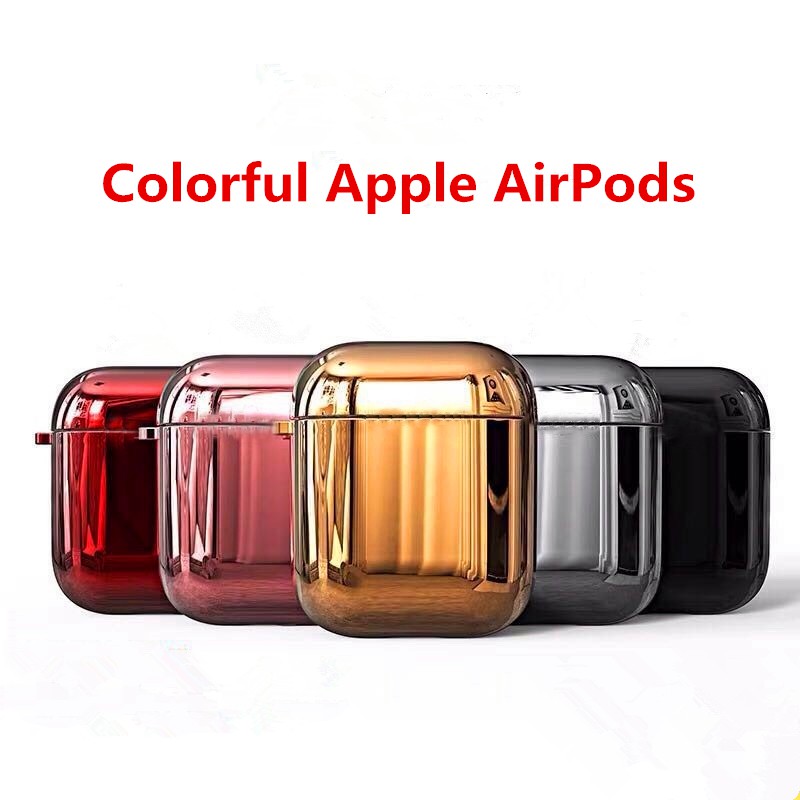 Casing Case Armor Electroplating TPU Slim Shockproof Tahan Lama untuk Apple airpods