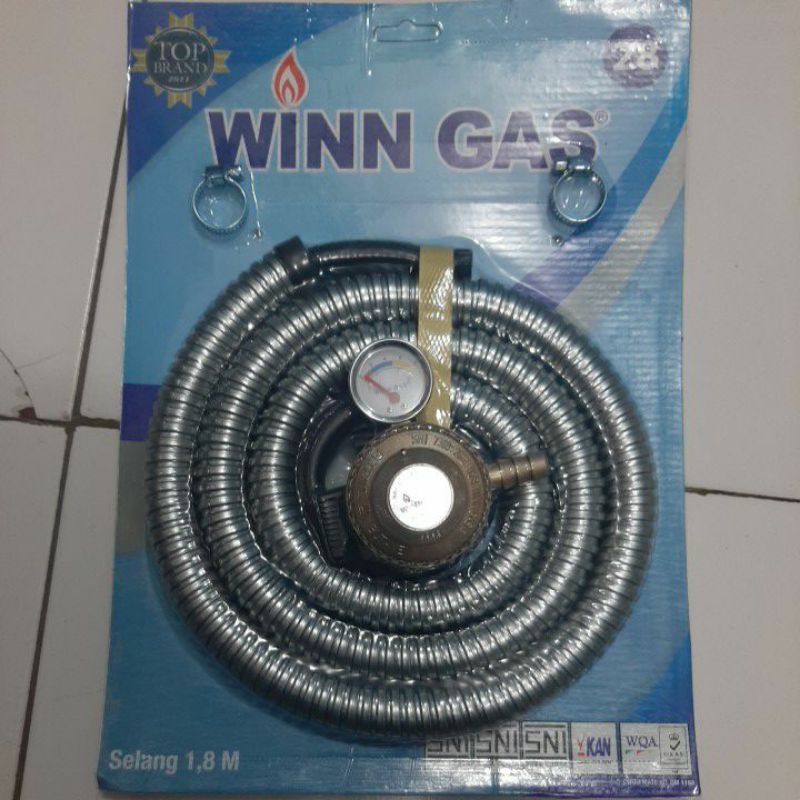 WIN GAS REGULATOR + SELANG GAS