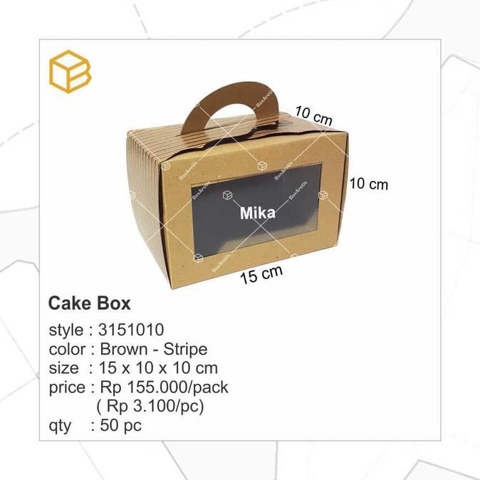 

Buruan Serbu] Cake Box, Dus Kue, Box Kue, Multi Purpose Box Red Stripe # 3151010