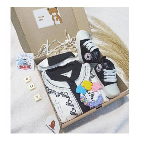 Parsel Ramadhan Hampers Baby Boy Kado Bayi Laki - Hampers Lebaran Set Baju Koko Anak