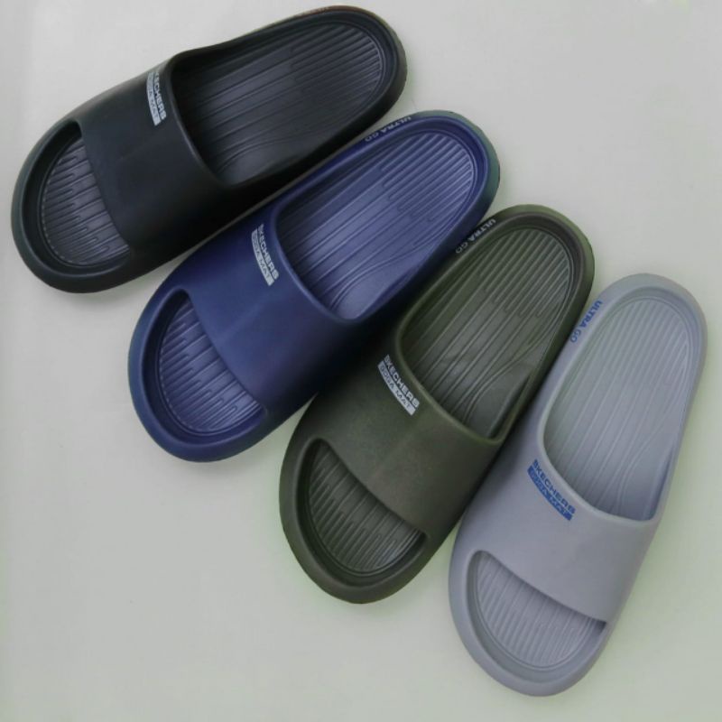 Sandal Selop Skech Men Sendal Pria Slip On Sandal Cowok Anti Slip