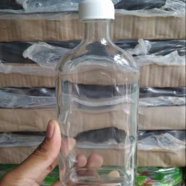 BOTOL KACA 250ML / botol 250 ml gepeng