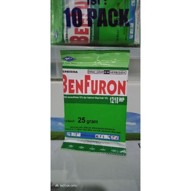 BENFURON  25gr OBAT RUMPUT HERBISIDA PRA TUMBUH DAN PURNA TUMBUH SAWAH PADI LAHAN PETANI TANI