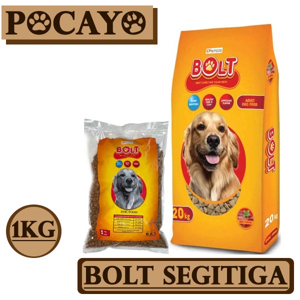 Bolt Dog Beef/Segitiga 1kg (Grab/Gosend)
