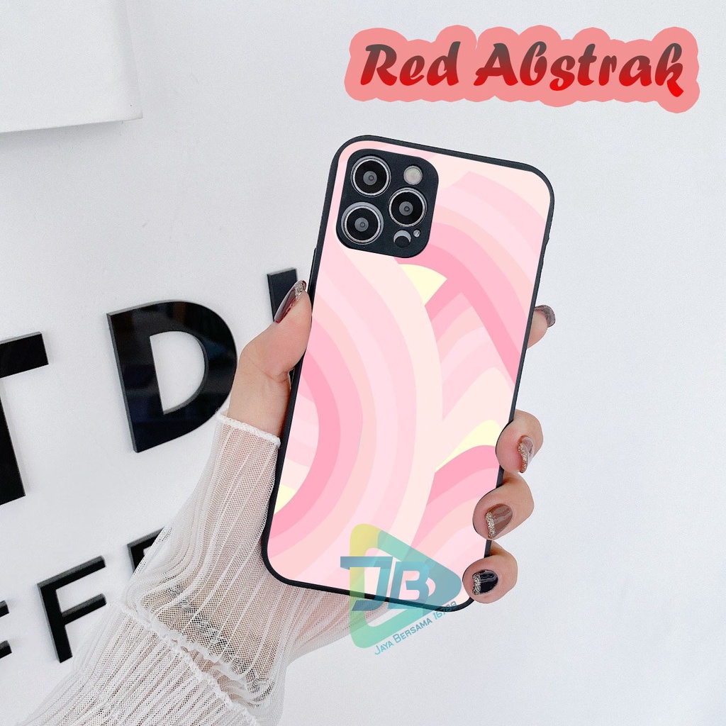 CASE CASING SOFTCASE SILIKON MACARON PELINDUNG KAMERA RED ABSTRAK OPPO VIVO SAMSUNG XIAOMI REALME IPHONE ALL TYPE JB5261