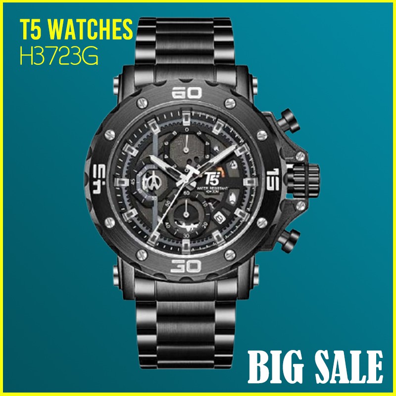 Jam Tangan T5 H3723G Original Chronograph