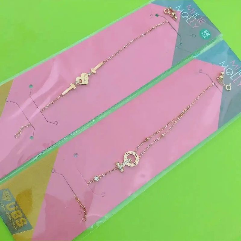 Gelang rantai serut tiff n co tiffannyy Love UBS 8K 375