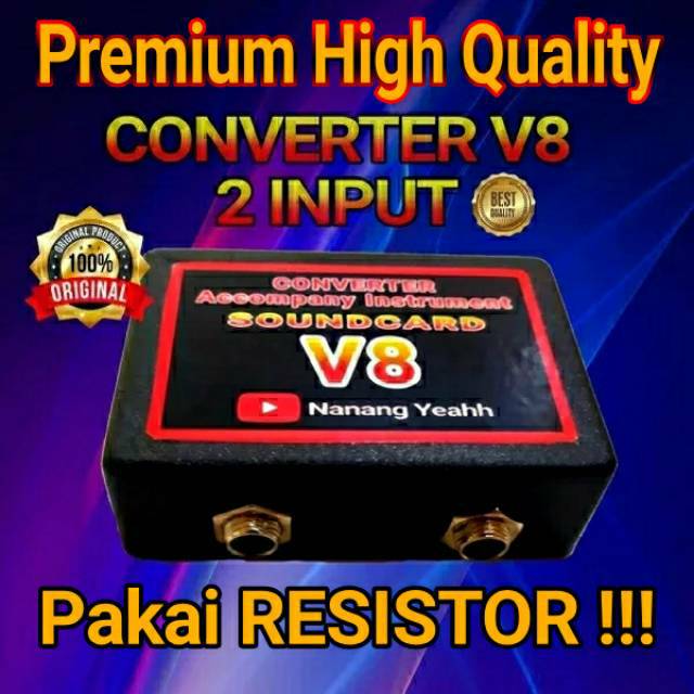 CONVERTER SOUNDCARD V8 2 INPUT