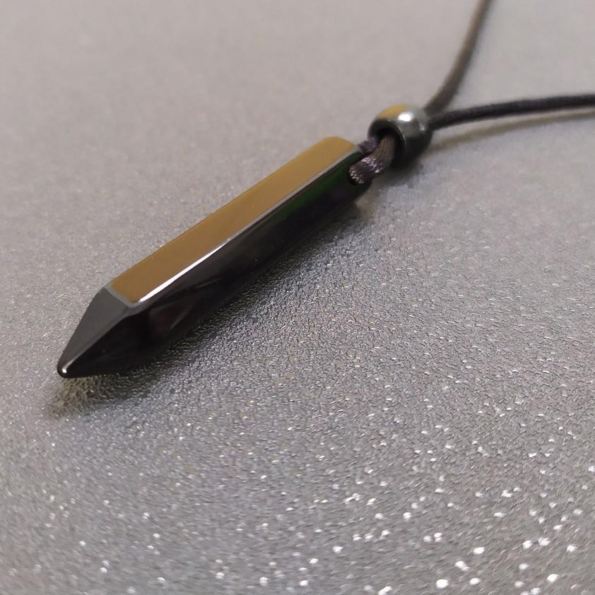BEST PROSTYLE - Kalung Pria Bentuk Black Jade Pendant V2