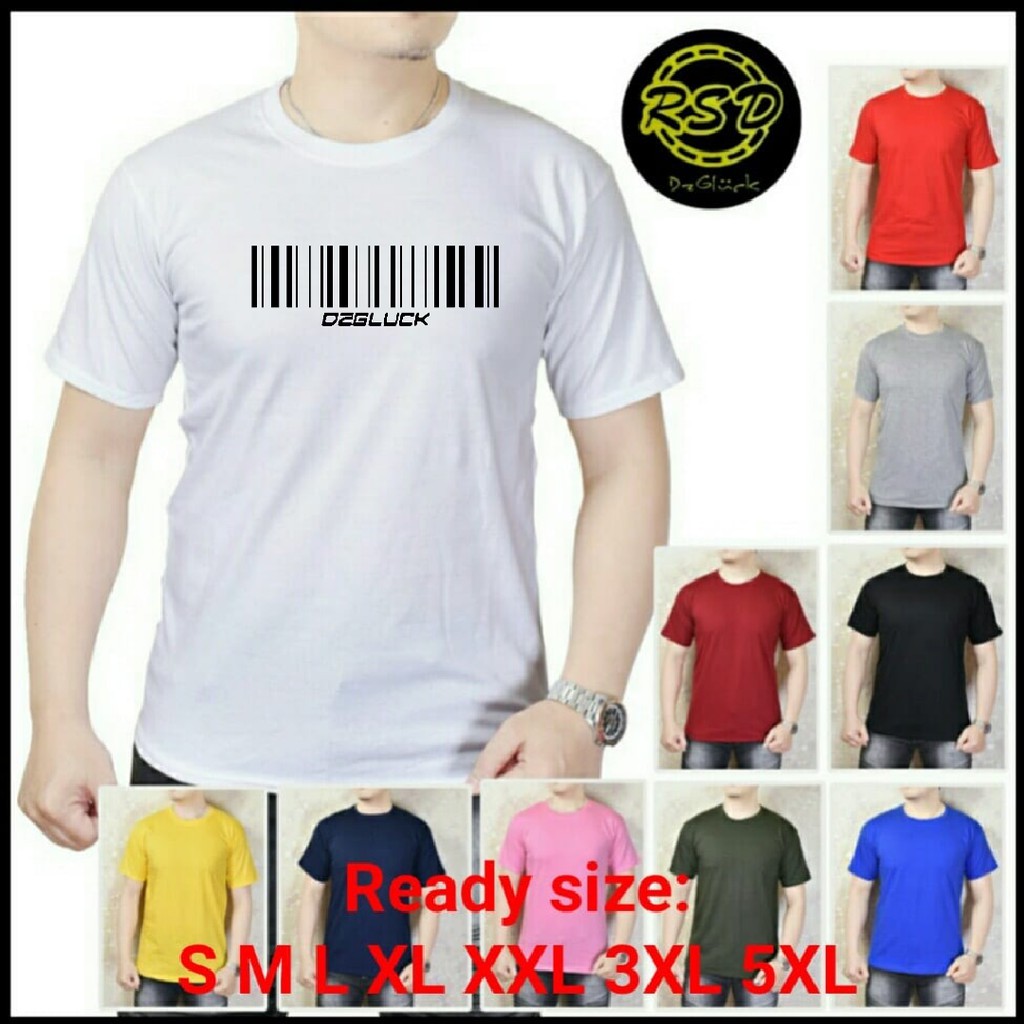 Baju Kaos Pria Jumbo - Kaos Oblong Ukuran Big Size – Baju Kaus Oblong Ukuran S-5XL