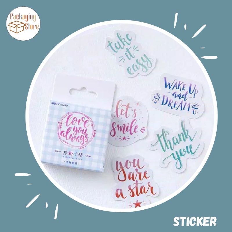 

46pcs Aesthetic Sticker pack / Sticker murah / sticker mini murah / sticker scrapbook