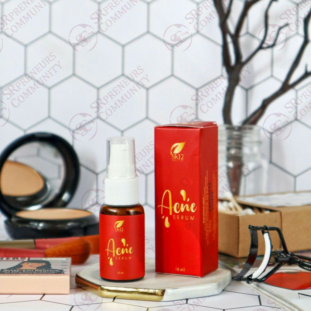 ACNE SERUM SR12 / SERUM WAJAH / SERUM JERAWAT / SERUM WAJAH / SERUM HERBAL