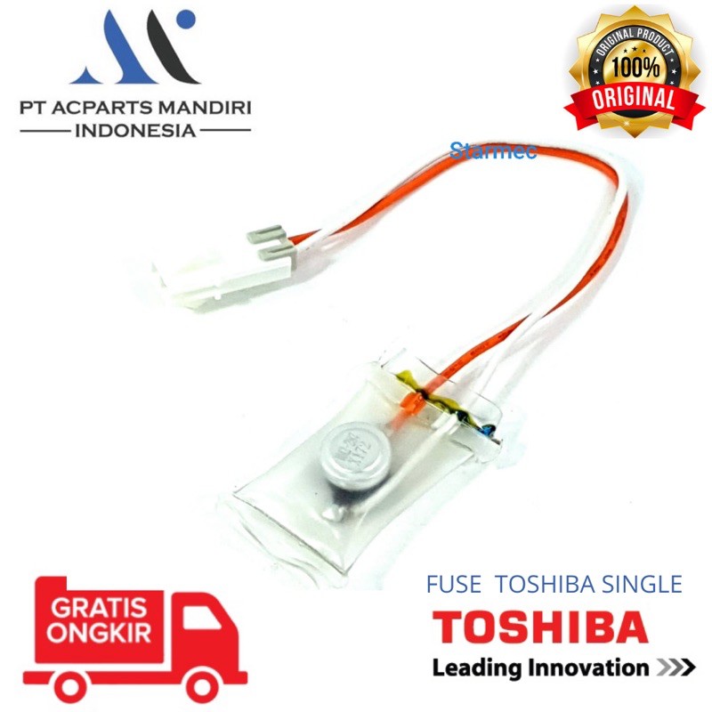 Fuse defrost bimetal kulkas 2 kabel Toshiba