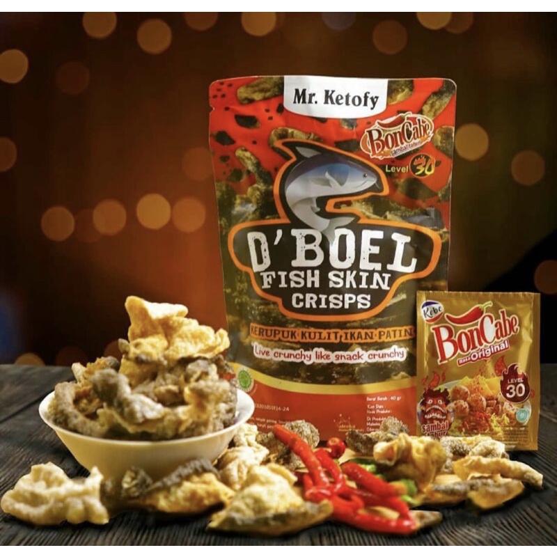 

D'boel Fish skin Crisps Mr. Ketofy pedasss