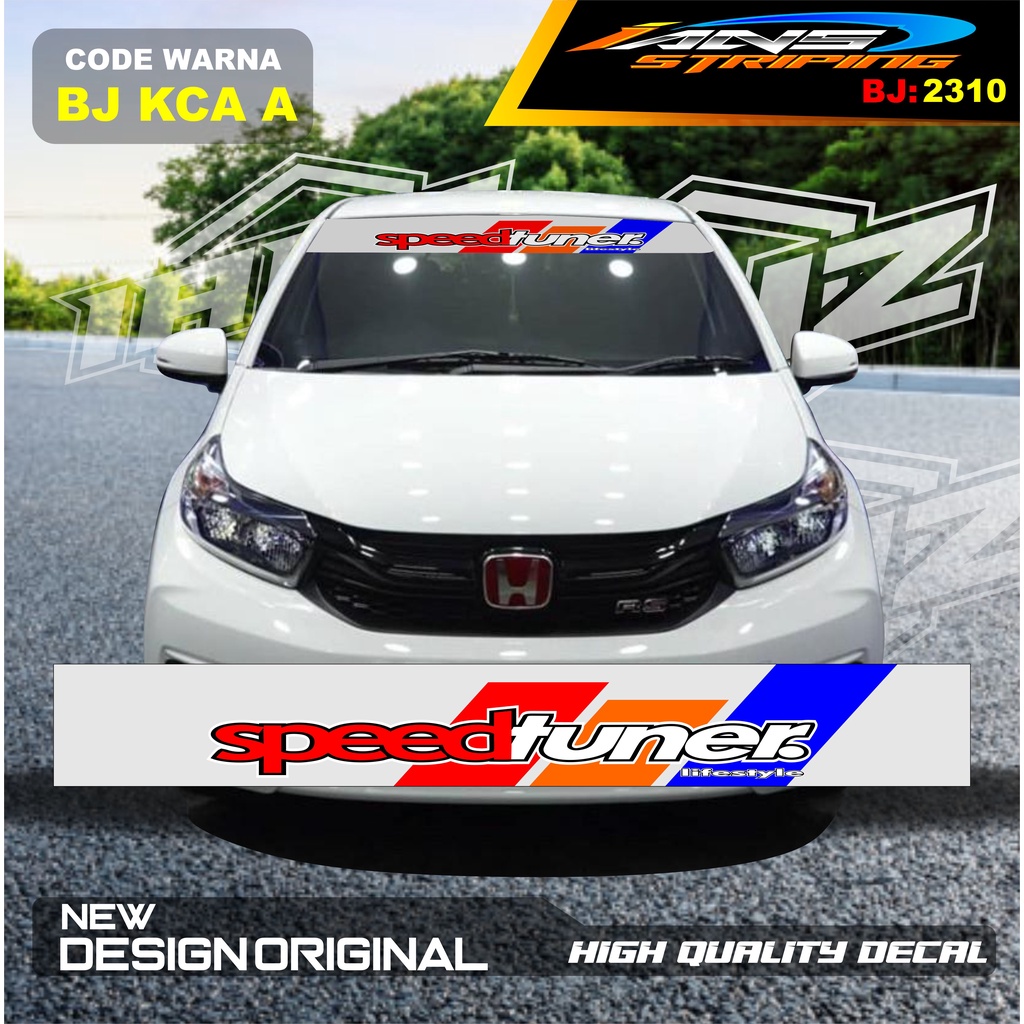 STIKER KACA DEPAN MOBIL BRIO / STICKER KACA DEPAN MOBIL HONDA JAZZ / VARIASI STIKER MOBIL AYLA / STIKER KACA MOBIL