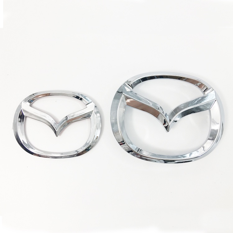 1pc Stiker Emblem Logo Mazda Bahan ABS Untuk Bagasi Depan / Belakang Mobil Mazda