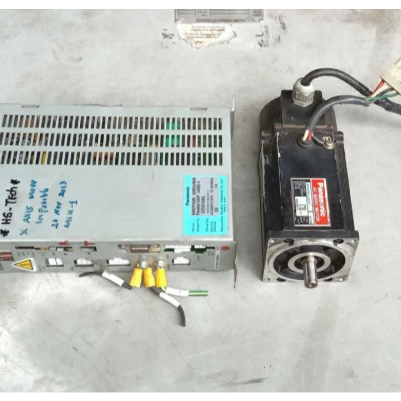 SET AC SERVO PANASONIC 300W 3000RPM PLUS DRIVER