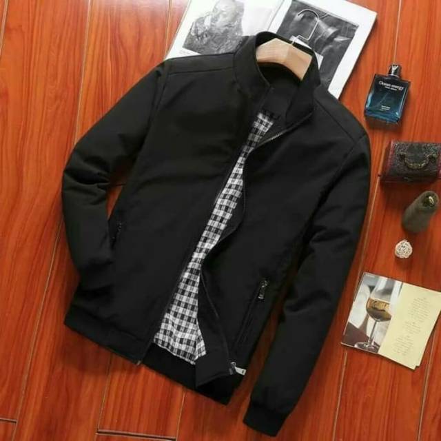 JAKET PRIA POLOS HARINGTON JUMBO XXL / JAKET XXL JUMBO POLOS
