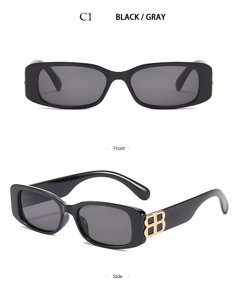 2022 Kacamata Hitam Wanita Model Eropa + Amerika Frame Kecil All-match Untuk Fotografi