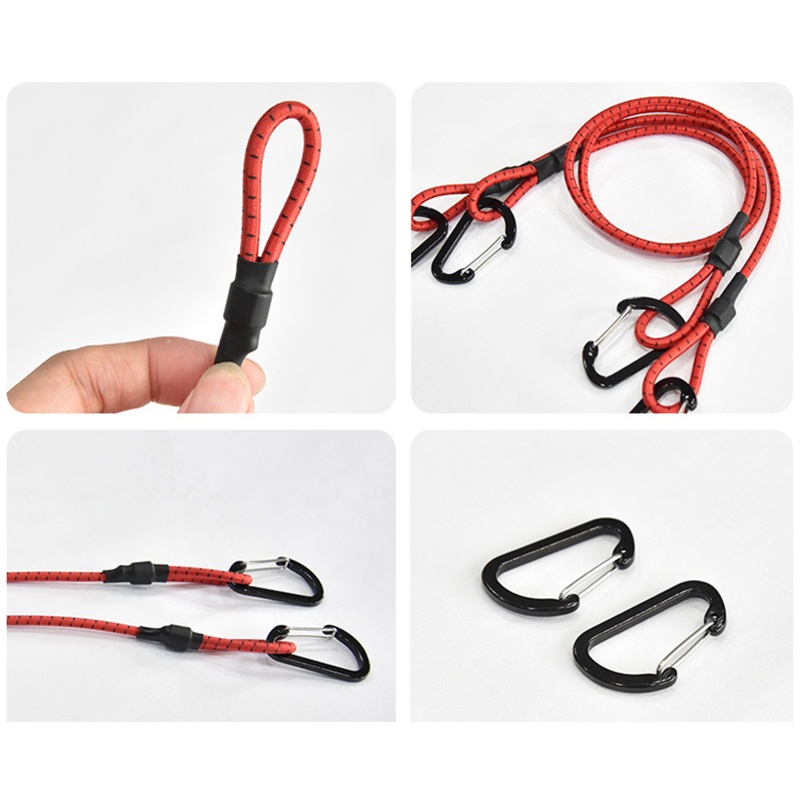 Zzz Tali Bungee Heavy Duty Dengan Klip Carabiner Untuk Outdoor