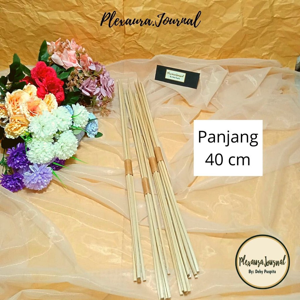 [PAPEROVY] 5 pcs tusuk buket medium ukuran 40 cm untuk buket bogor bisa cod snack money buket buket 