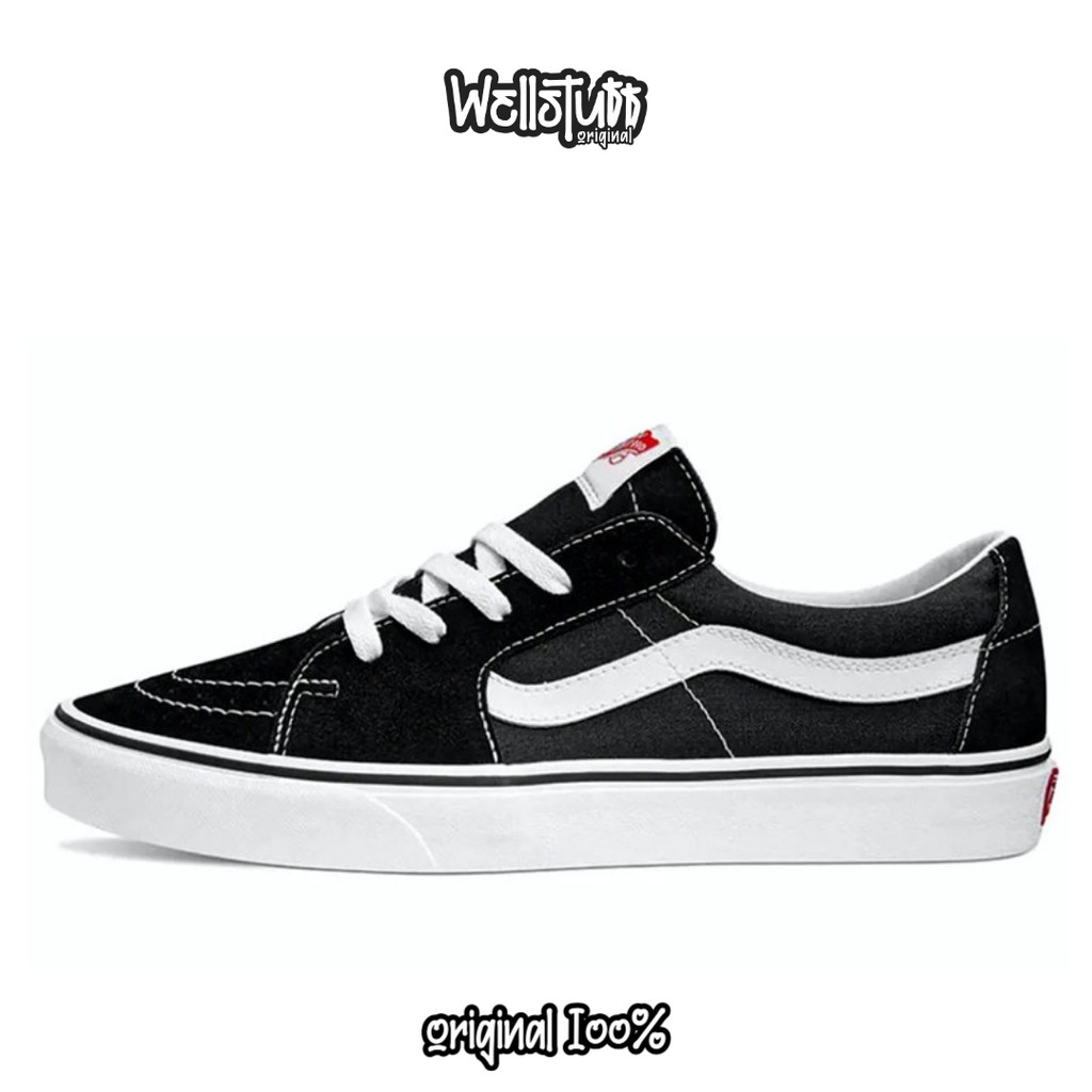 Vans Sk8 Low Black White Original Resmi Navya VN0A4UUK6BT1