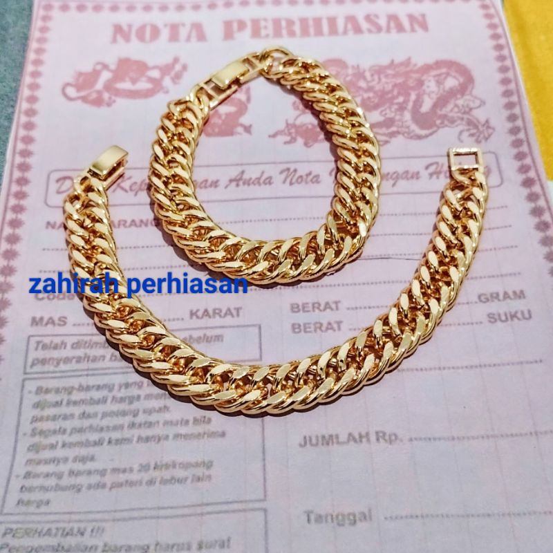 GELANG RANTAI PRIA WANITA TITANIUM TERLARIS 18
