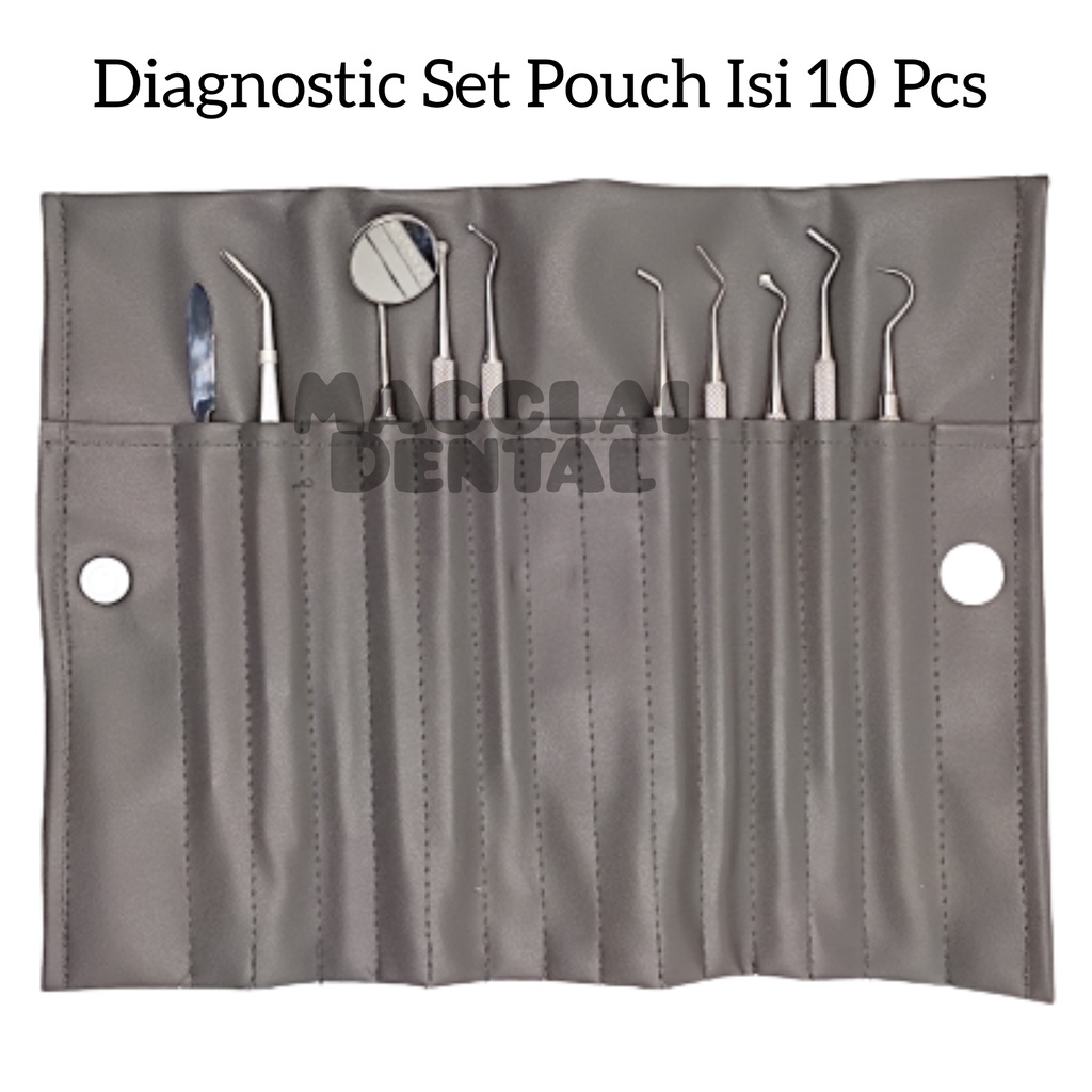 DENTAL DIAGNOSTIC SET ISI 10 PCS STAINLISS STEEL