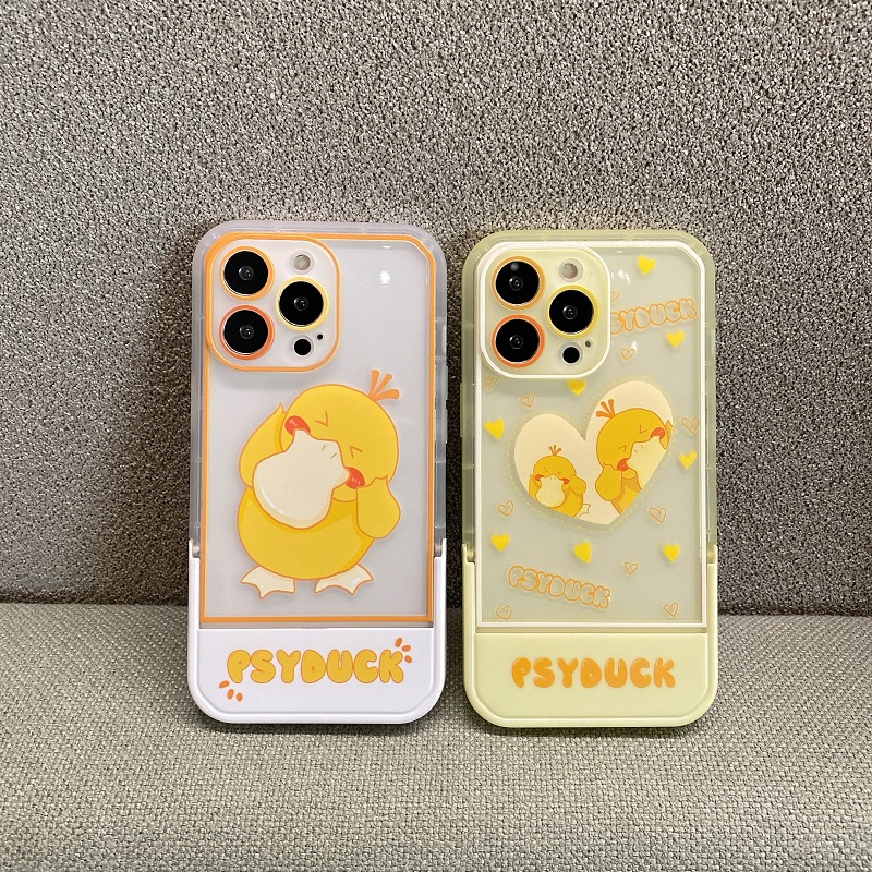 Casing iPhone 11 12 13 Pro MAX X XR XS MAX 7 8 Plus Motif Bebek Lucu Tahan Jatuh