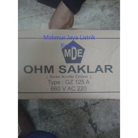 Ohm Saklar MDE GZ 4P 125A Side Drive / COS MDE GZ 4 Phase 125 Ampere