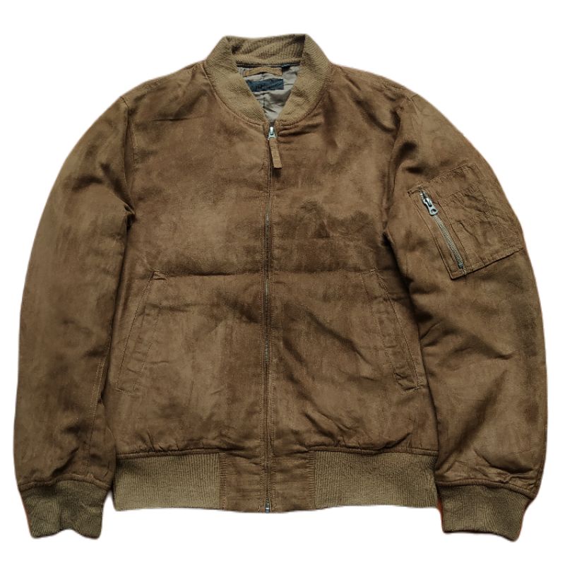 Bomber suede uniqlo