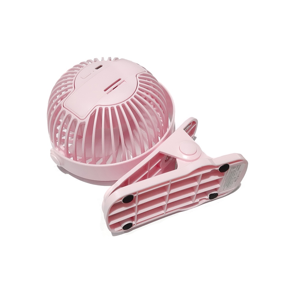 W-06 Mini Fan Clip Portable Rechargeable Kipas Angin